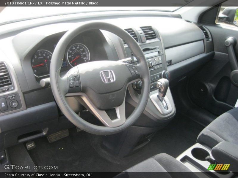 Polished Metal Metallic / Black 2010 Honda CR-V EX