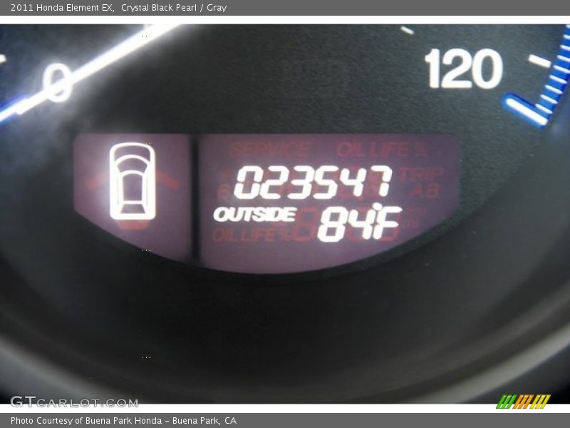 Crystal Black Pearl / Gray 2011 Honda Element EX