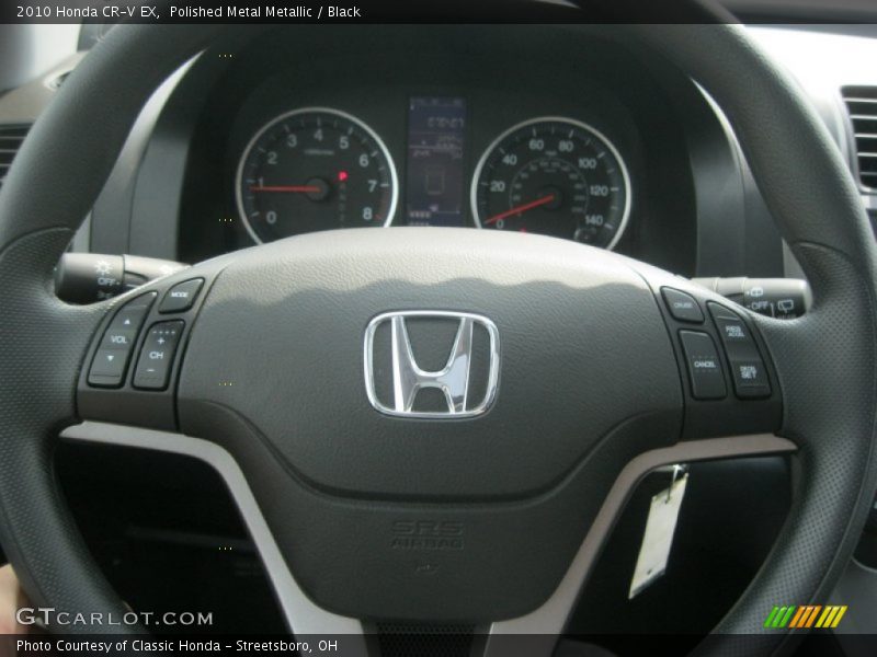 Polished Metal Metallic / Black 2010 Honda CR-V EX