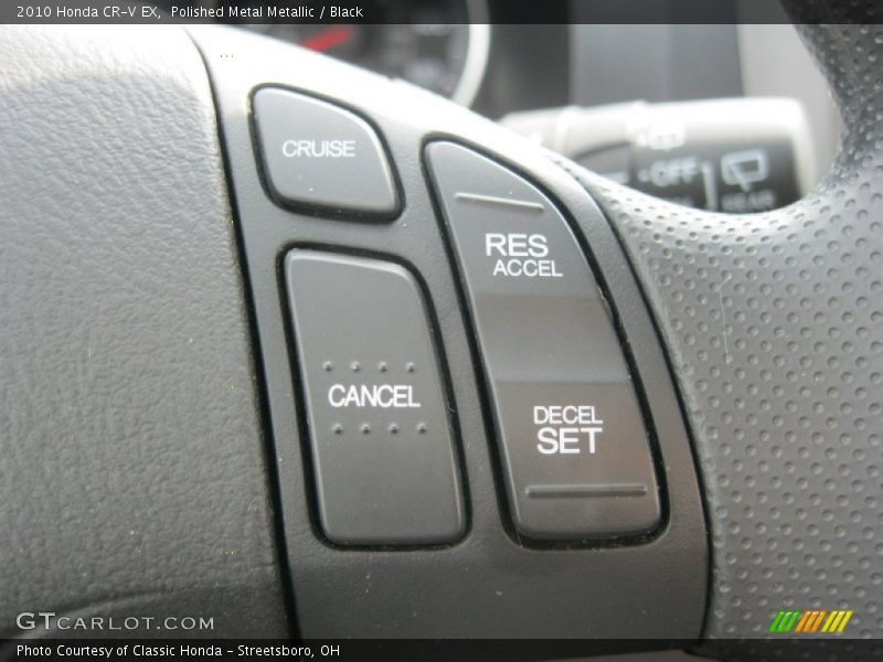 Polished Metal Metallic / Black 2010 Honda CR-V EX