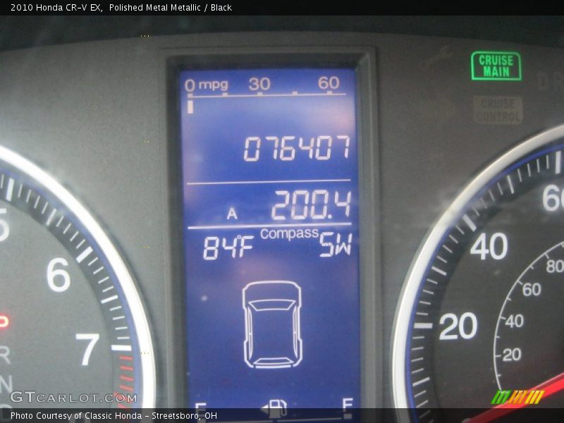 Polished Metal Metallic / Black 2010 Honda CR-V EX
