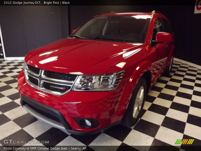Bright Red / Black 2013 Dodge Journey SXT