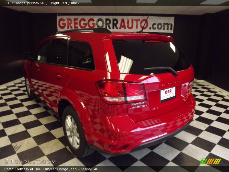 Bright Red / Black 2013 Dodge Journey SXT