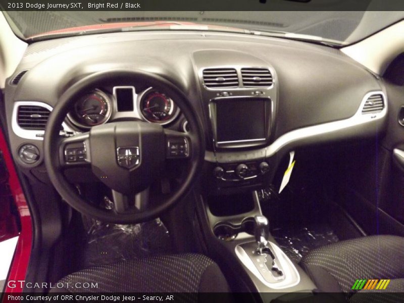 Bright Red / Black 2013 Dodge Journey SXT