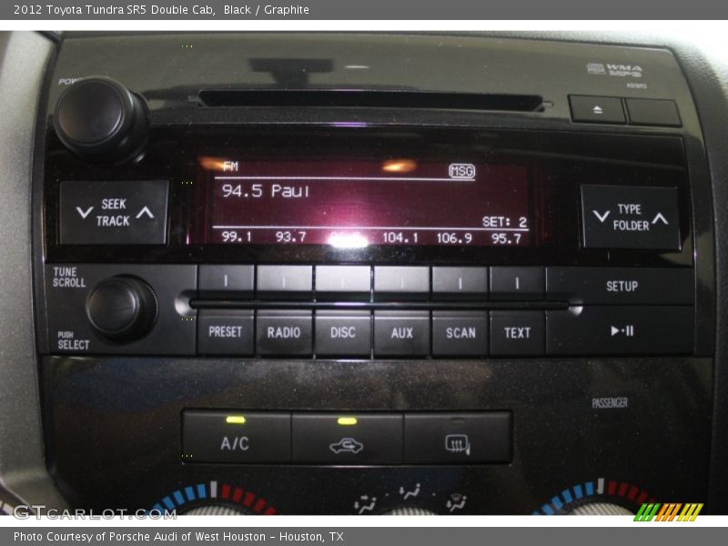 Black / Graphite 2012 Toyota Tundra SR5 Double Cab