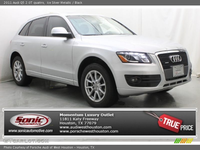 Ice Silver Metallic / Black 2011 Audi Q5 2.0T quattro