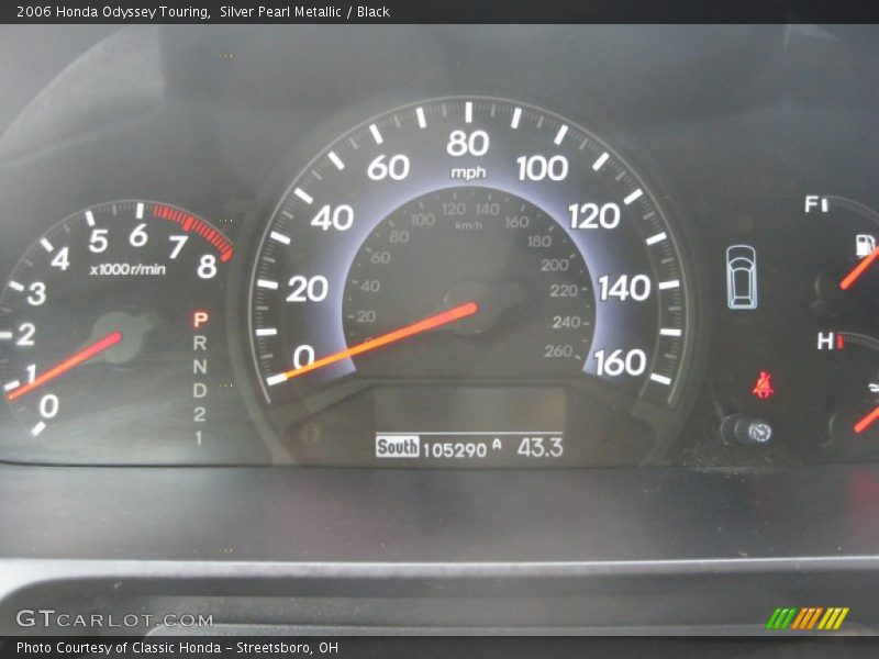 Silver Pearl Metallic / Black 2006 Honda Odyssey Touring