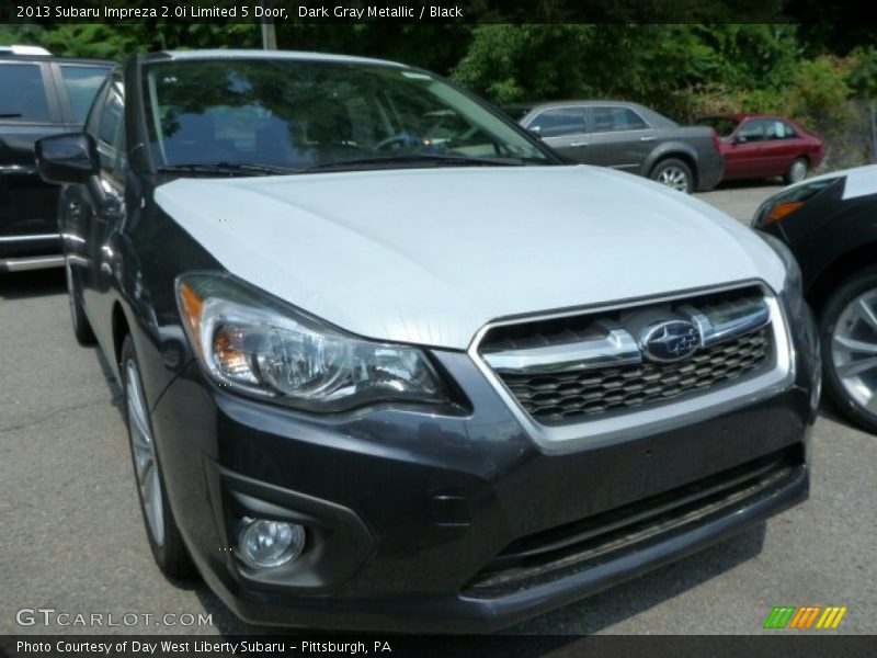 Dark Gray Metallic / Black 2013 Subaru Impreza 2.0i Limited 5 Door