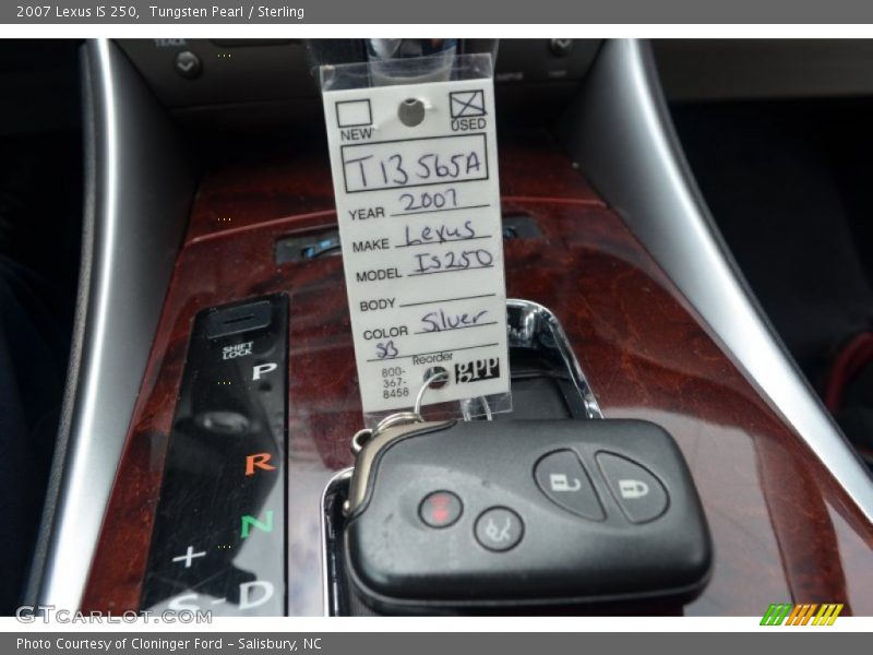 Tungsten Pearl / Sterling 2007 Lexus IS 250