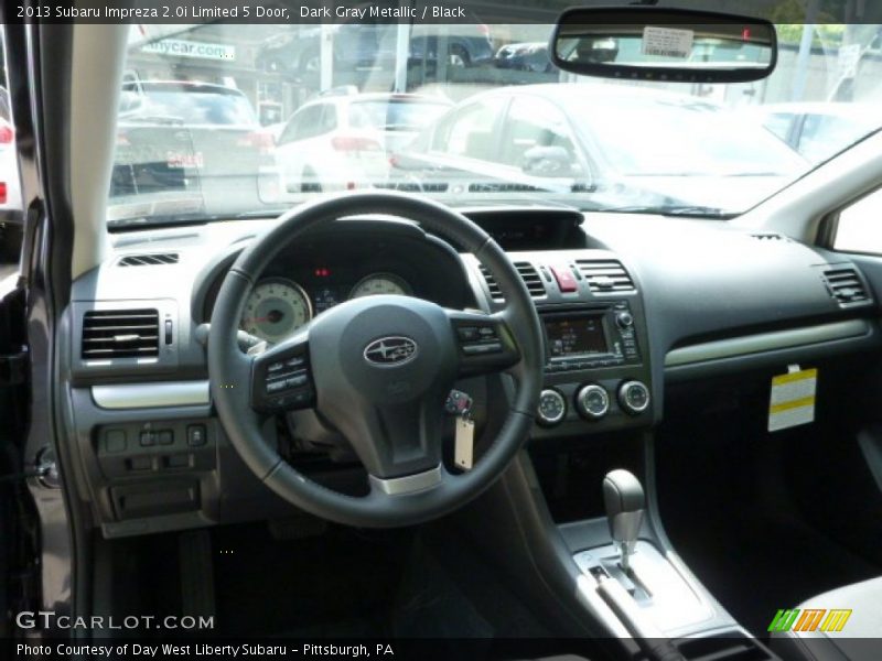 Dark Gray Metallic / Black 2013 Subaru Impreza 2.0i Limited 5 Door
