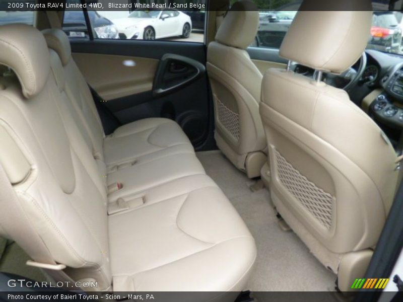 Blizzard White Pearl / Sand Beige 2009 Toyota RAV4 Limited 4WD