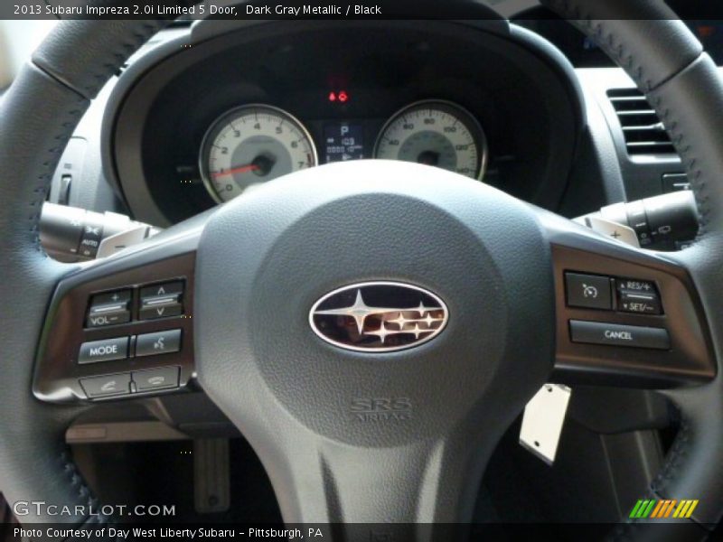 Dark Gray Metallic / Black 2013 Subaru Impreza 2.0i Limited 5 Door