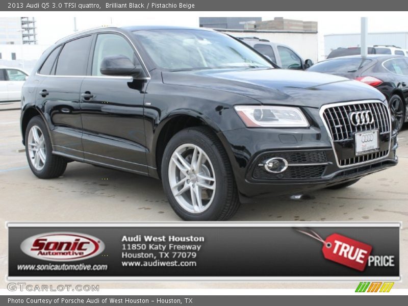 Brilliant Black / Pistachio Beige 2013 Audi Q5 3.0 TFSI quattro