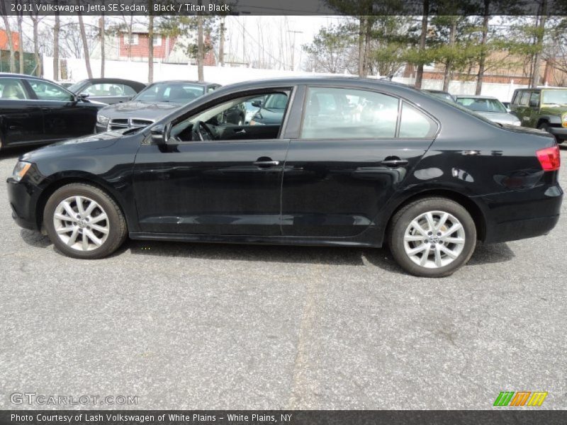 Black / Titan Black 2011 Volkswagen Jetta SE Sedan