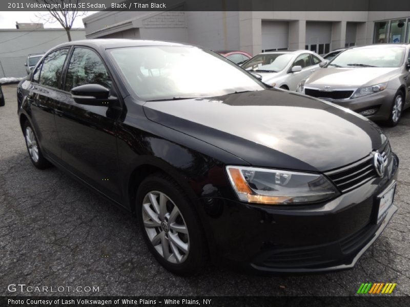 Black / Titan Black 2011 Volkswagen Jetta SE Sedan