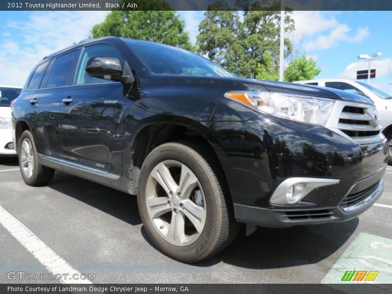 Black / Ash 2012 Toyota Highlander Limited