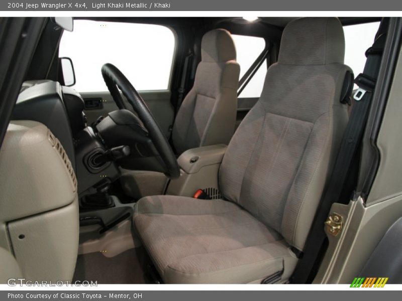 Light Khaki Metallic / Khaki 2004 Jeep Wrangler X 4x4