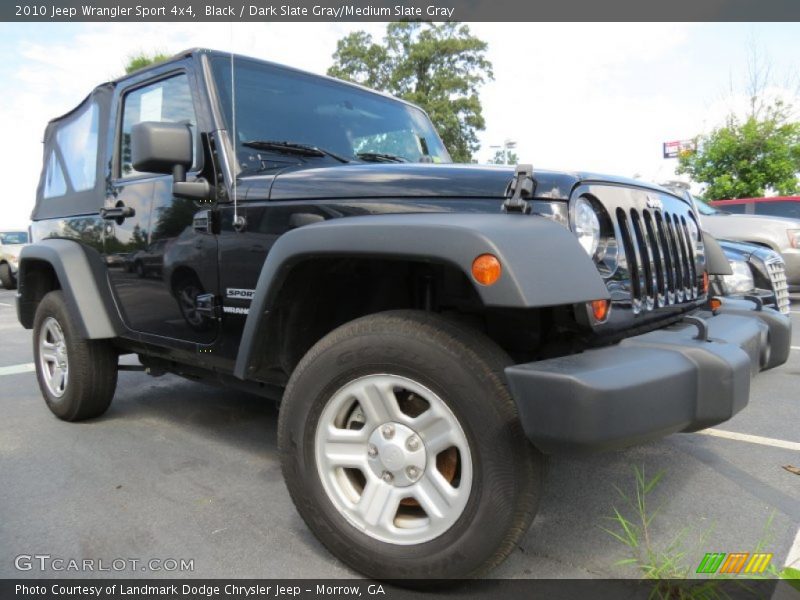 Black / Dark Slate Gray/Medium Slate Gray 2010 Jeep Wrangler Sport 4x4