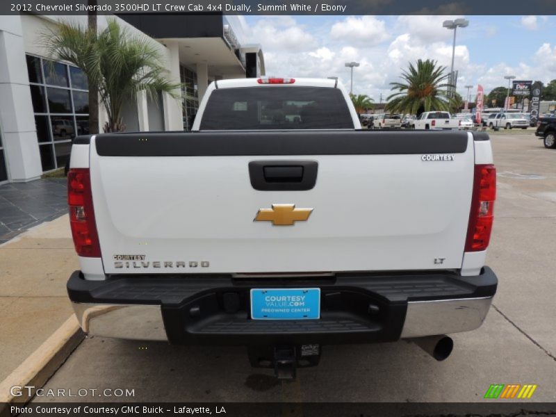 Summit White / Ebony 2012 Chevrolet Silverado 3500HD LT Crew Cab 4x4 Dually