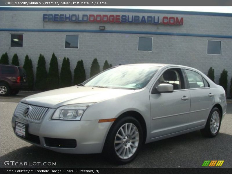Silver Frost Metallic / Camel 2006 Mercury Milan V6 Premier