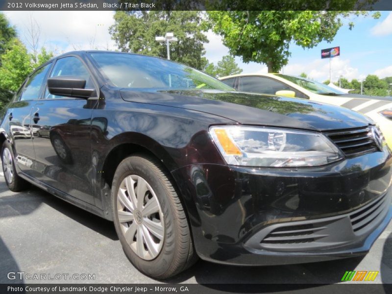 Black / Titan Black 2012 Volkswagen Jetta S Sedan