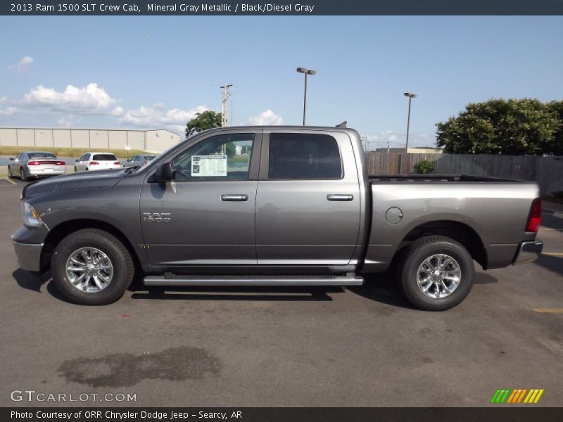 Mineral Gray Metallic / Black/Diesel Gray 2013 Ram 1500 SLT Crew Cab