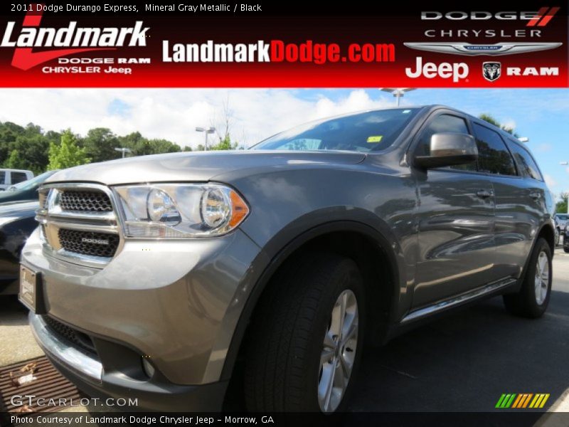 Mineral Gray Metallic / Black 2011 Dodge Durango Express