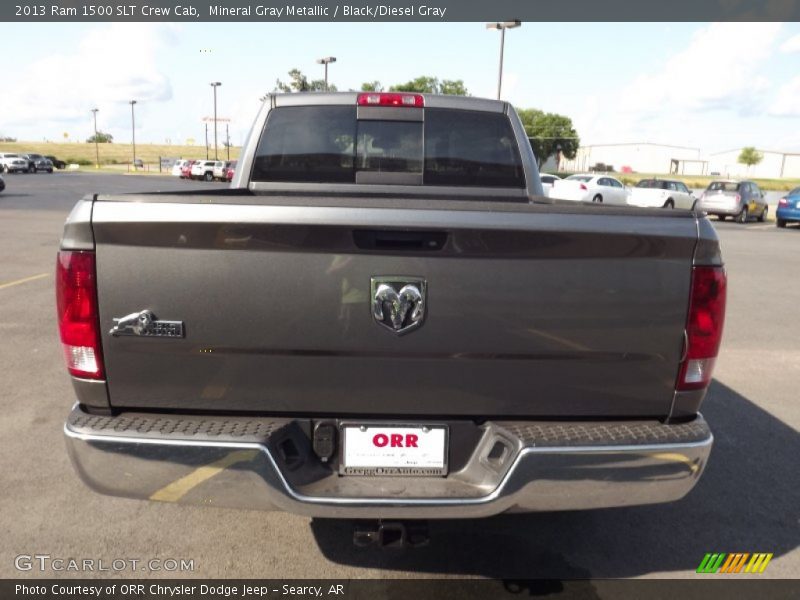 Mineral Gray Metallic / Black/Diesel Gray 2013 Ram 1500 SLT Crew Cab