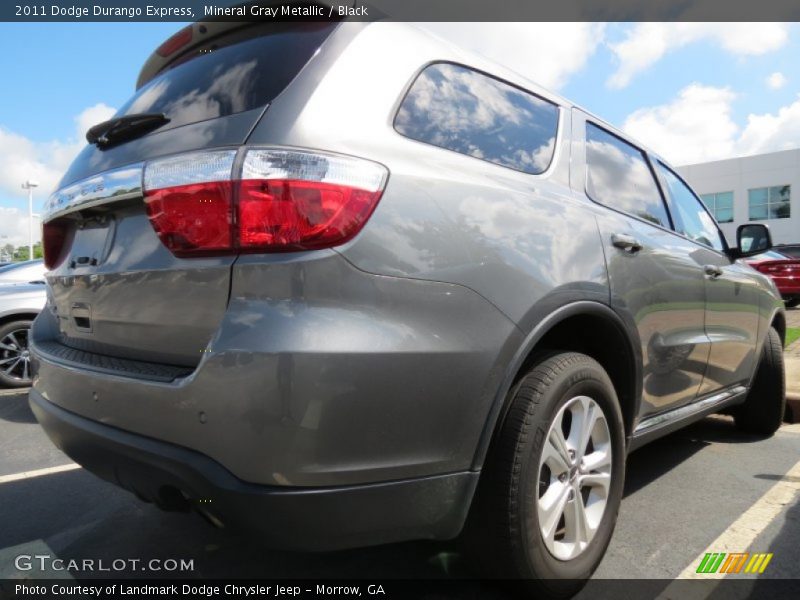 Mineral Gray Metallic / Black 2011 Dodge Durango Express
