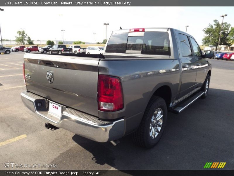 Mineral Gray Metallic / Black/Diesel Gray 2013 Ram 1500 SLT Crew Cab