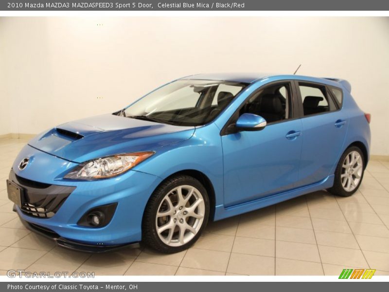 Celestial Blue Mica / Black/Red 2010 Mazda MAZDA3 MAZDASPEED3 Sport 5 Door