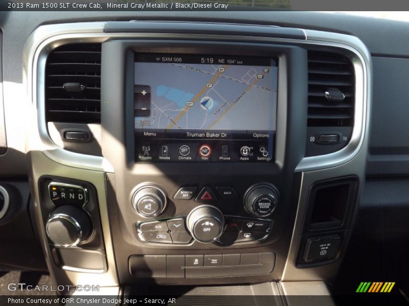 Mineral Gray Metallic / Black/Diesel Gray 2013 Ram 1500 SLT Crew Cab