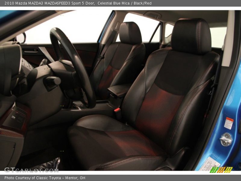 Celestial Blue Mica / Black/Red 2010 Mazda MAZDA3 MAZDASPEED3 Sport 5 Door
