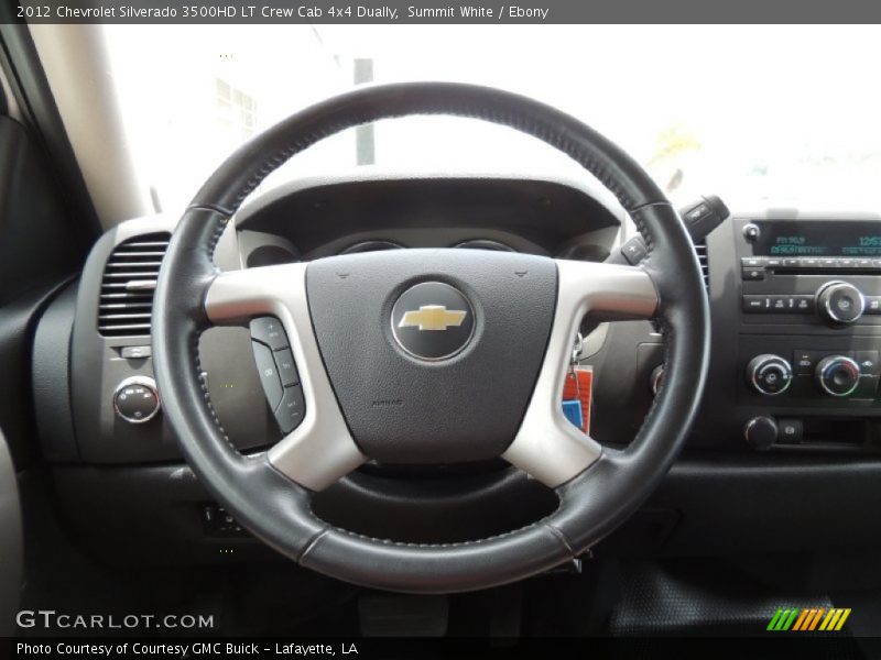 Summit White / Ebony 2012 Chevrolet Silverado 3500HD LT Crew Cab 4x4 Dually