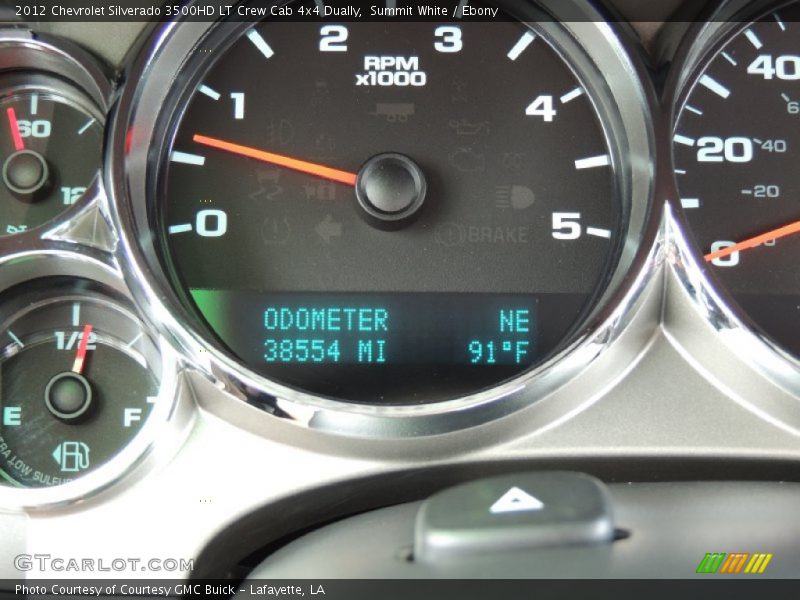 Summit White / Ebony 2012 Chevrolet Silverado 3500HD LT Crew Cab 4x4 Dually