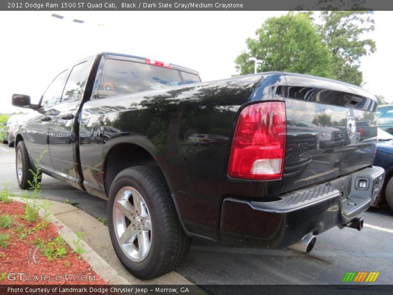 Black / Dark Slate Gray/Medium Graystone 2012 Dodge Ram 1500 ST Quad Cab