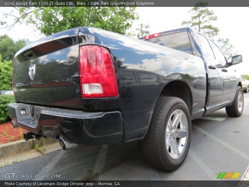 Black / Dark Slate Gray/Medium Graystone 2012 Dodge Ram 1500 ST Quad Cab