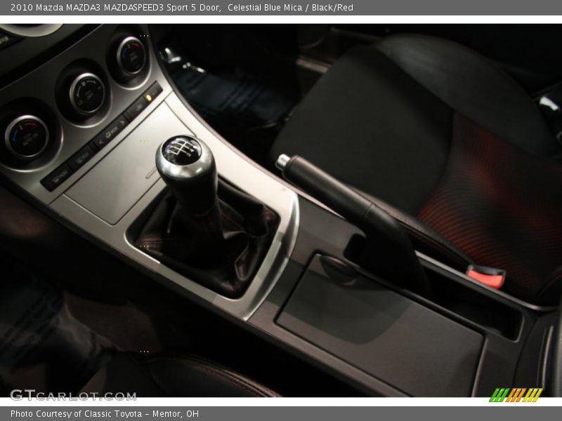 Celestial Blue Mica / Black/Red 2010 Mazda MAZDA3 MAZDASPEED3 Sport 5 Door