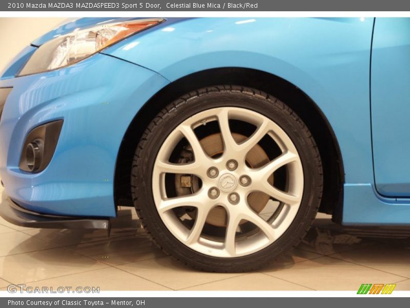 Celestial Blue Mica / Black/Red 2010 Mazda MAZDA3 MAZDASPEED3 Sport 5 Door