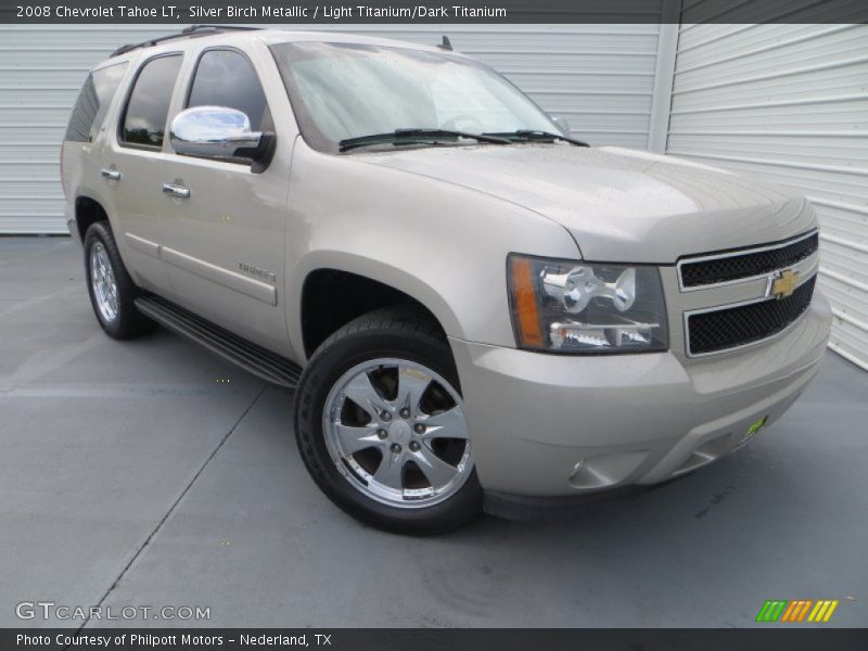 Silver Birch Metallic / Light Titanium/Dark Titanium 2008 Chevrolet Tahoe LT