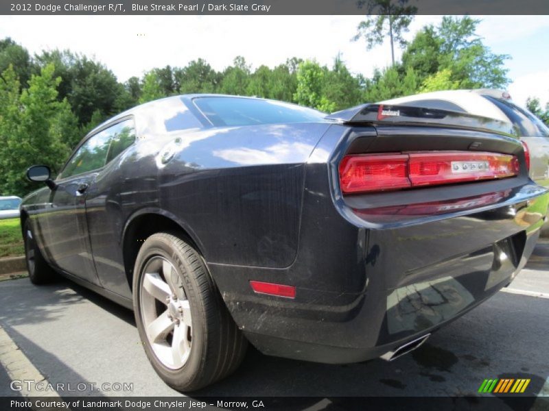 Blue Streak Pearl / Dark Slate Gray 2012 Dodge Challenger R/T