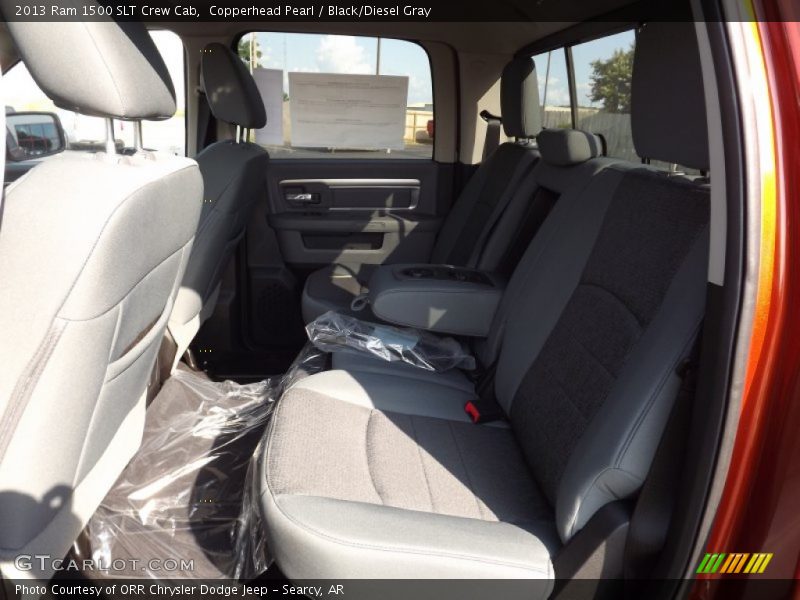 Copperhead Pearl / Black/Diesel Gray 2013 Ram 1500 SLT Crew Cab