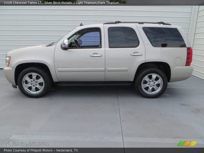 Silver Birch Metallic / Light Titanium/Dark Titanium 2008 Chevrolet Tahoe LT