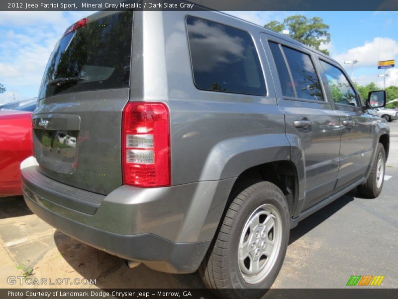 Mineral Gray Metallic / Dark Slate Gray 2012 Jeep Patriot Sport