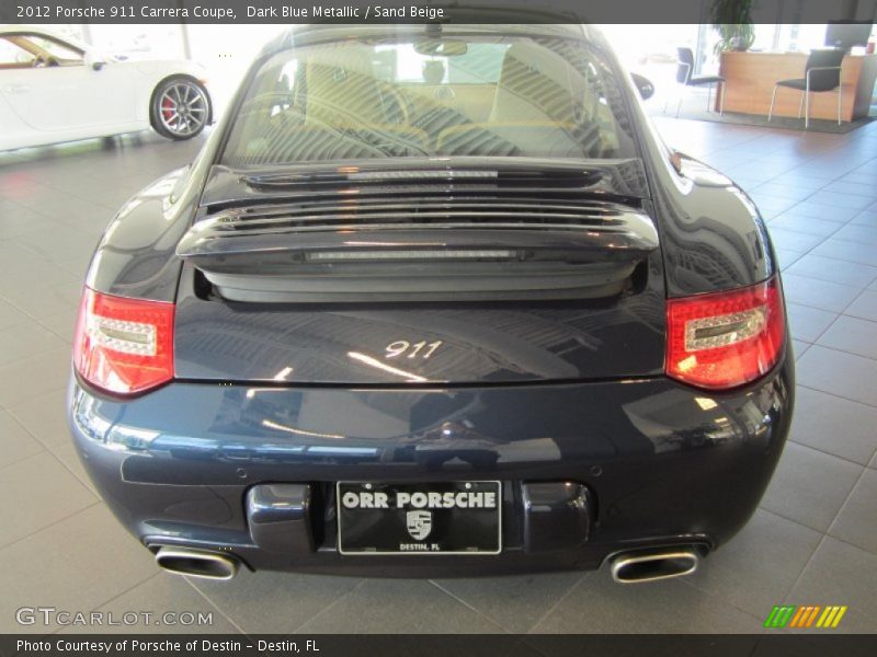 Dark Blue Metallic / Sand Beige 2012 Porsche 911 Carrera Coupe
