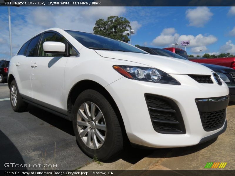 Crystal White Pearl Mica / Black 2011 Mazda CX-7 i SV