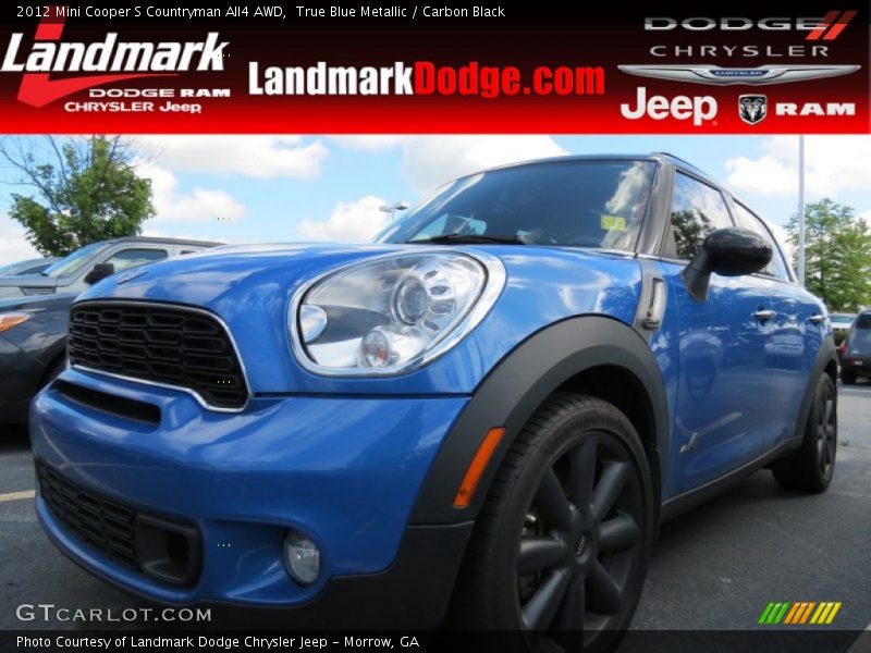 True Blue Metallic / Carbon Black 2012 Mini Cooper S Countryman All4 AWD