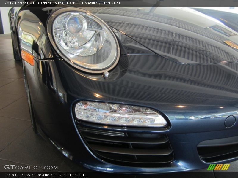 Dark Blue Metallic / Sand Beige 2012 Porsche 911 Carrera Coupe