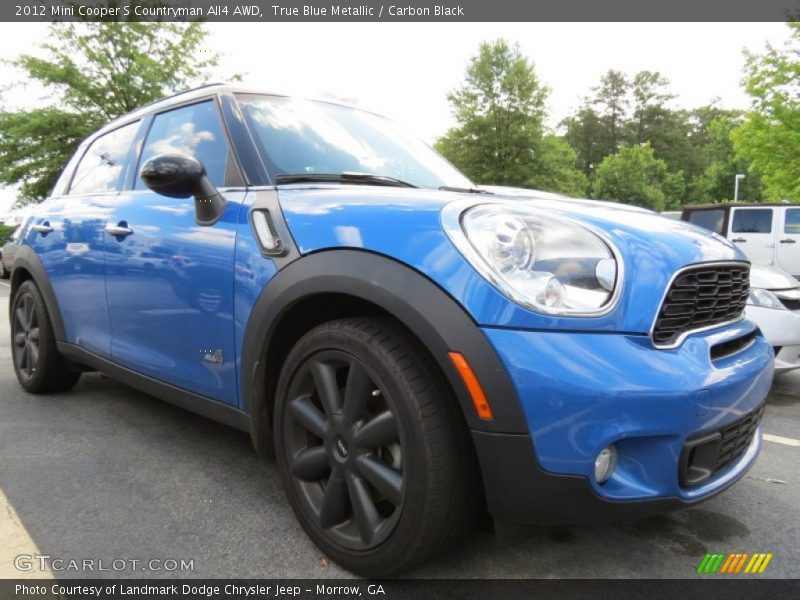 True Blue Metallic / Carbon Black 2012 Mini Cooper S Countryman All4 AWD