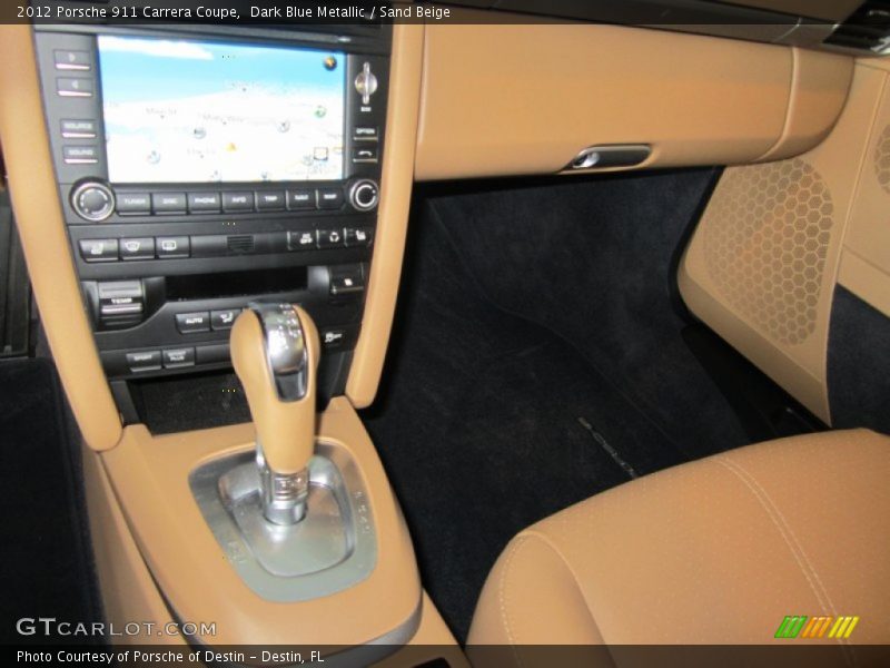 Dark Blue Metallic / Sand Beige 2012 Porsche 911 Carrera Coupe